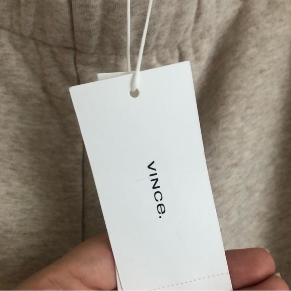 Vince size XL Crop Pull On Cotton Blend Pants in White Sand - Picture 9 of 12